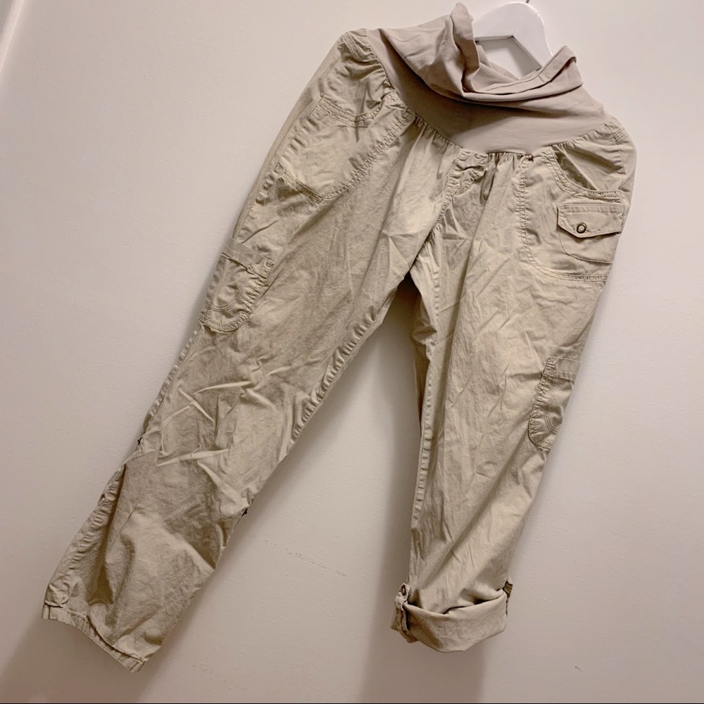 Motherhood Maternity Khakis convert to Capris